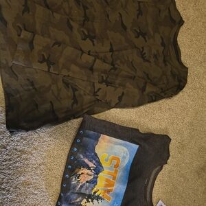 Old Navy Camo and Graphic Short Sleeve Tees